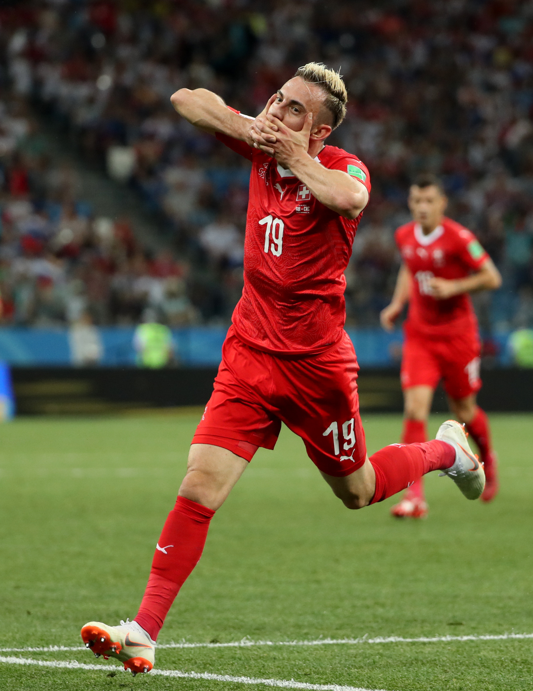 瑞士队在比赛中表现出色，获得胜利